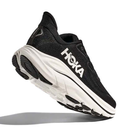 Women's Clifton 10 (WIDE) Black/White