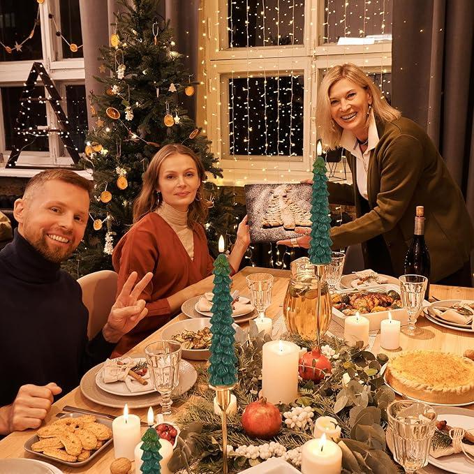 Hot Sale 50% OFF🔥Flameless Taper Candles - Christmas Tree LED Candles🎄