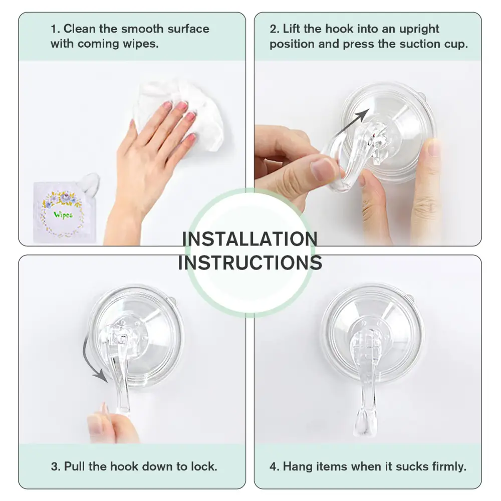 🎁Hot Sale 49% OFF - Christmas Heavy‑Duty Clear Suction Hook