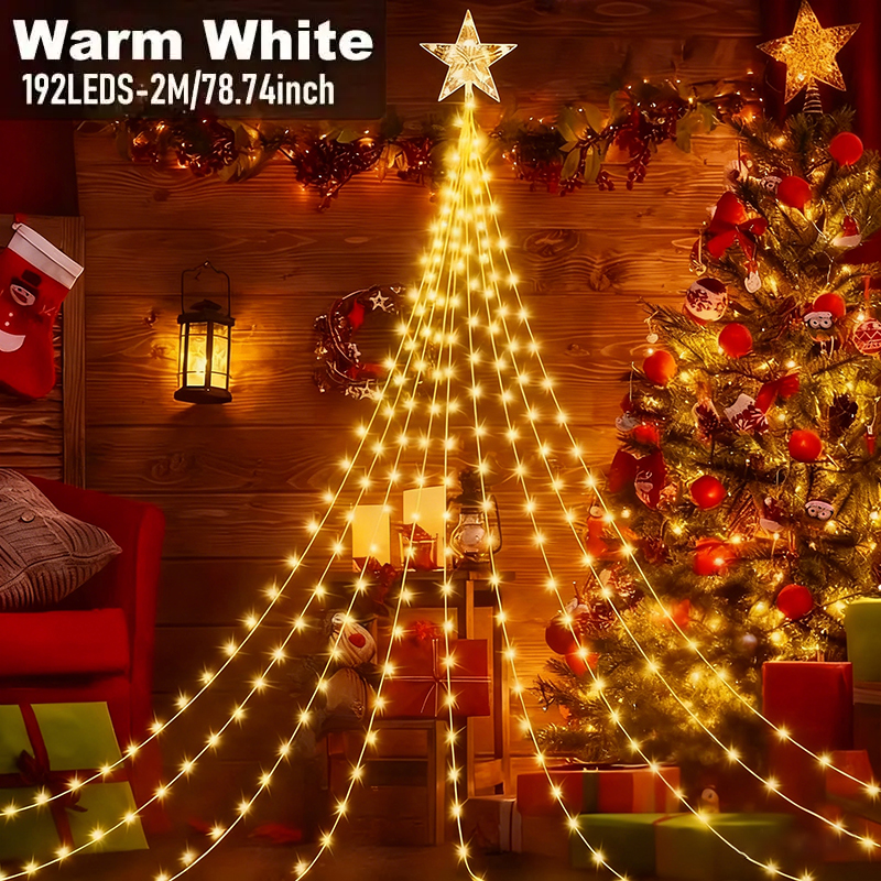 🎁Wczesna wyprzedaż świąteczna 50% ZNIŻKI🎄Lampki choinkowe Starlight Cascade