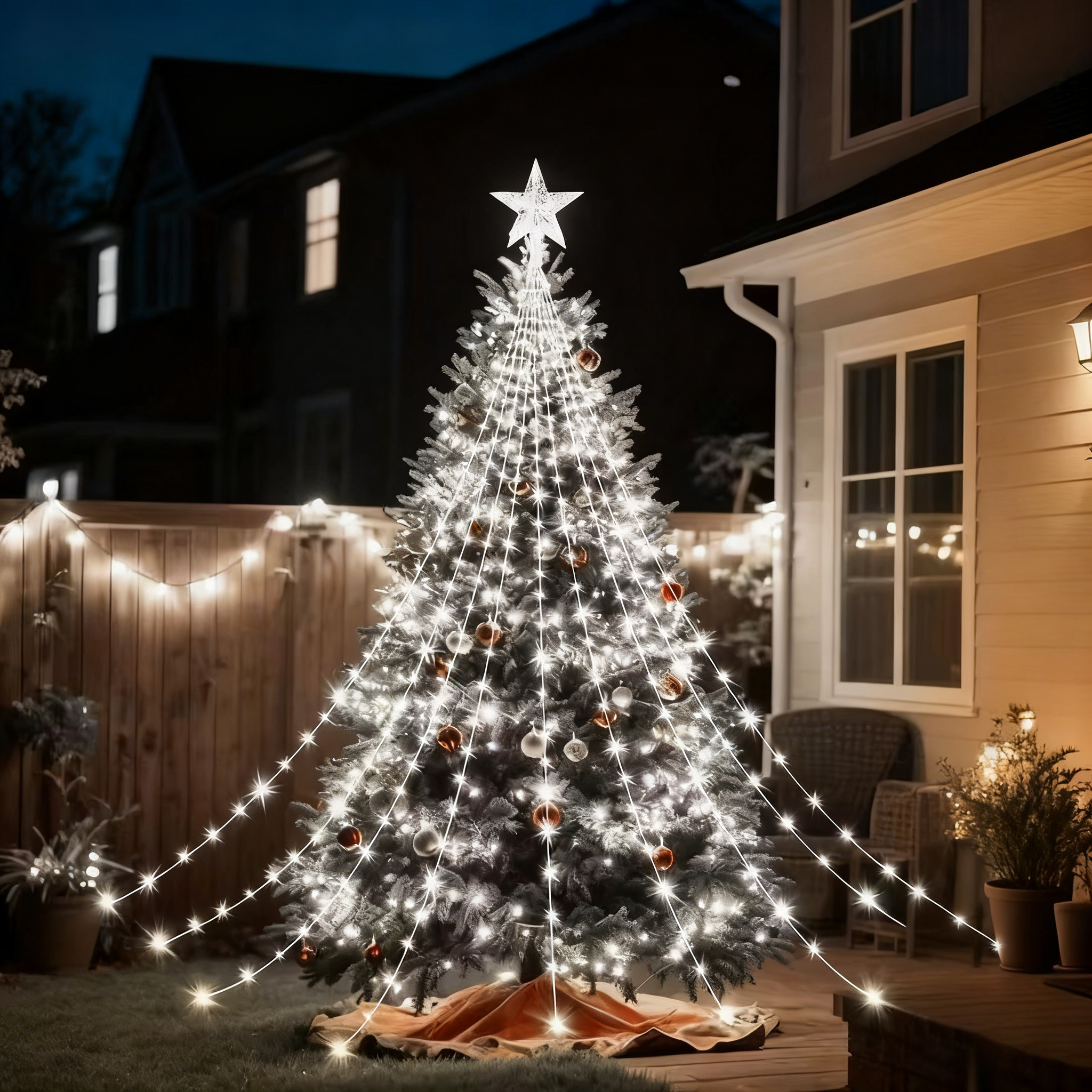🎁Wczesna wyprzedaż świąteczna 50% ZNIŻKI🎄Lampki choinkowe Starlight Cascade