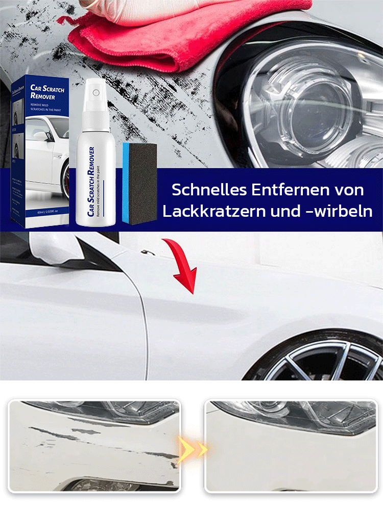 Keine Politur, keine Verarbeitung erforderlich【Autokratzer-Reparatur- und Pflegespray】1+1