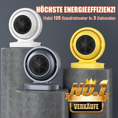 【Nur 1 kWh in sieben Tagen⚡】3-Sekunden-Heizung - Lichtloser und geräuschloser Warmluftgebläse🔥