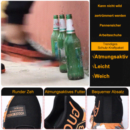 【👞👟Professionelle Sicherheitsschuhe in Rettungsqualität】Hochfeste Verbundwerkstoffe, nur begrenzt verfügbar