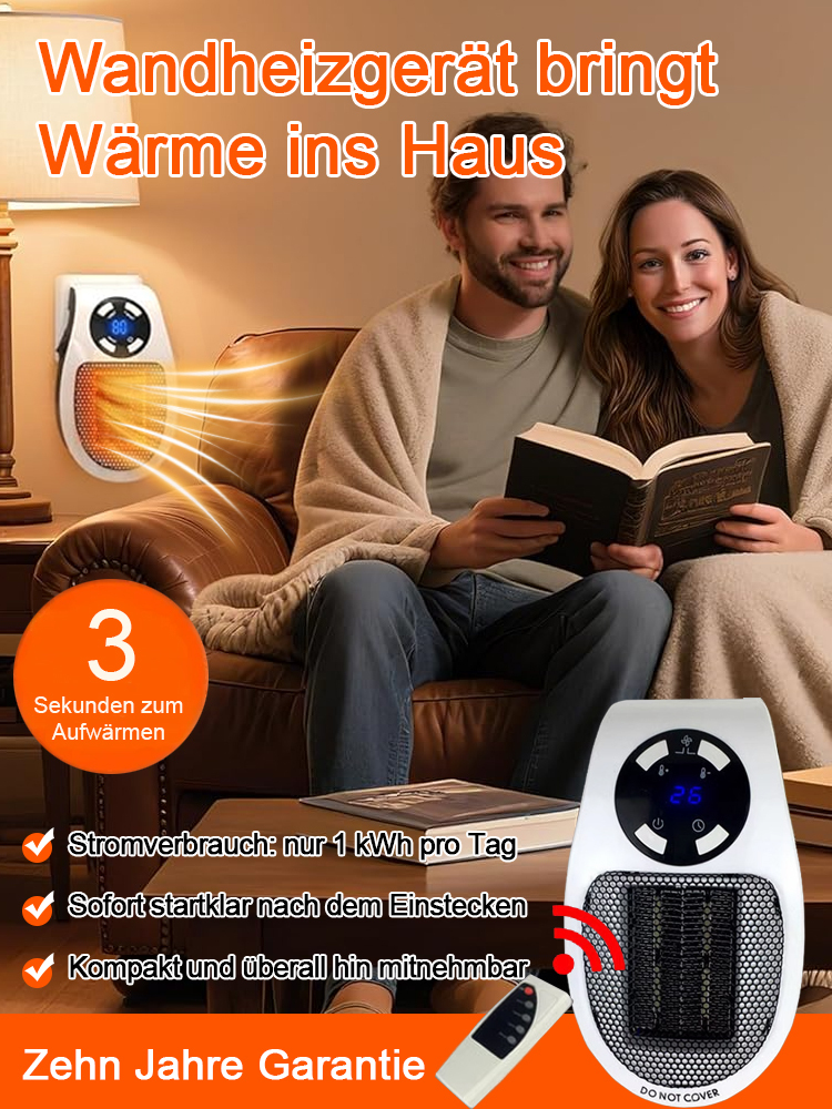 Neueste Energiespartechnologie 2025 【Nur 1 kWh in sieben Tagen⚡】 Heizlüfter mit Blitzschneller 3-Sekunden-Aufheizung🔥