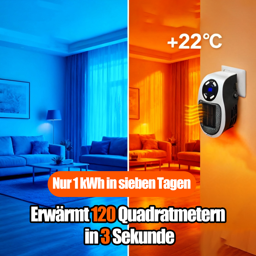 Neueste Energiespartechnologie 2025 【Nur 1 kWh in sieben Tagen⚡】 Heizlüfter mit Blitzschneller 3-Sekunden-Aufheizung🔥