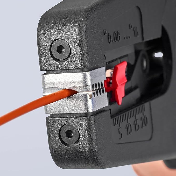 16 Automatische Abisolierzange, in Blister, 0,08-16 mm², Feinjustierung, einstellbarer Längenanschlag, 12 52 195 SB