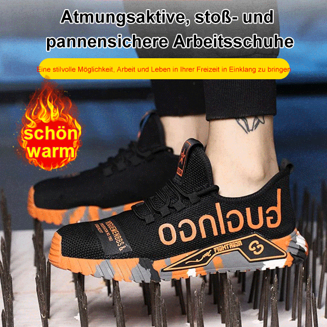 【👞👟Professionelle Sicherheitsschuhe in Rettungsqualität】Hochfeste Verbundwerkstoffe, nur begrenzt verfügbar