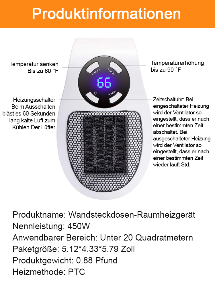 Neueste Energiespartechnologie 2025 【Nur 1 kWh in sieben Tagen⚡】 Heizlüfter mit Blitzschneller 3-Sekunden-Aufheizung🔥