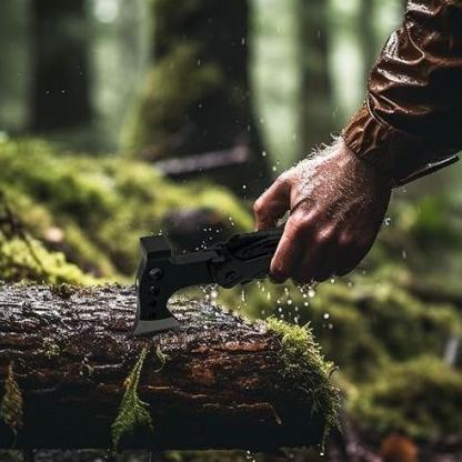 BROSELLER Multitool – kompakt – 16 Funktionen – inkl. Hammer & Axt – für Outdoor- & Survival-Enthusiasten, Bushcrafter, Camper, Jäger, Angler, Heimwerker oder Wanderer – tolle Geschenkidee für Männer