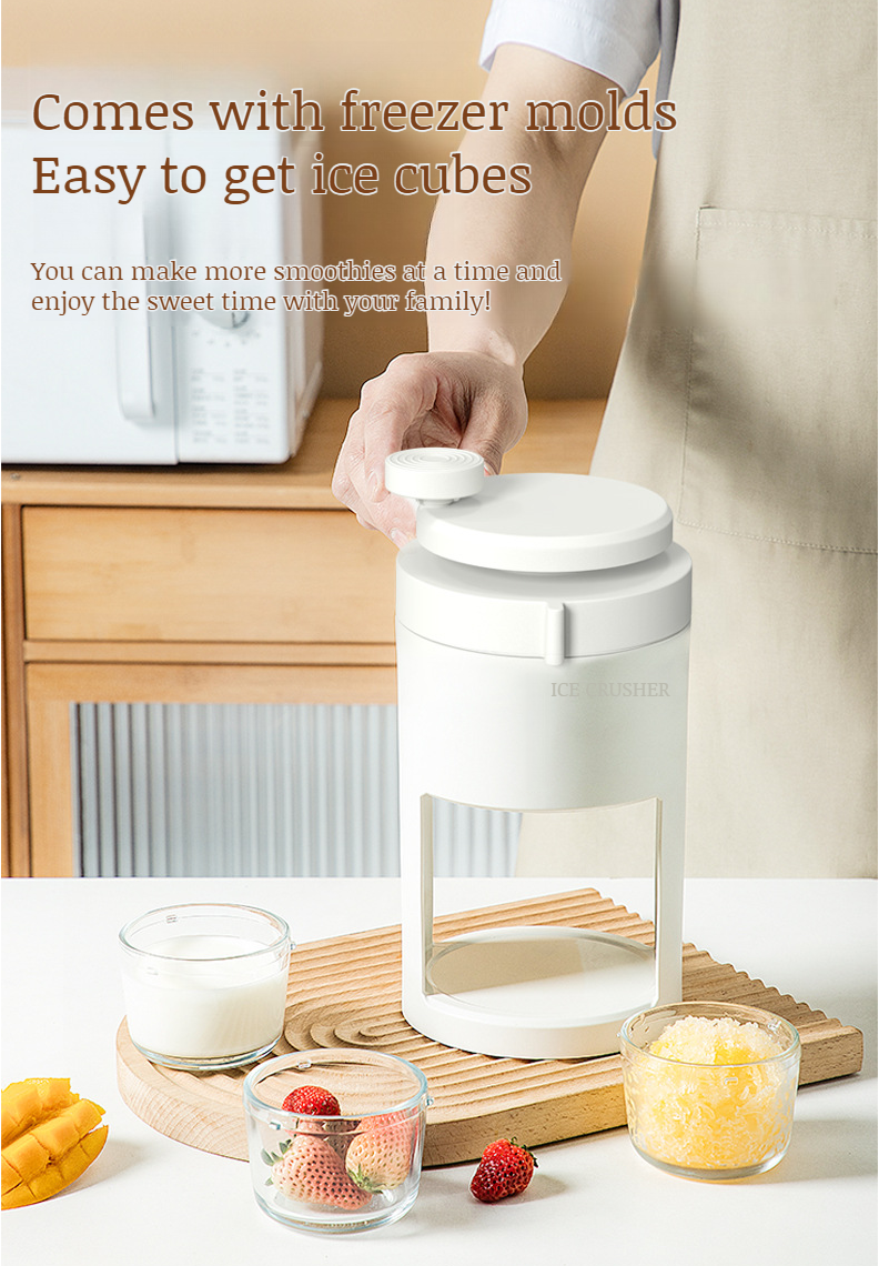 User-friendly ice shaver for refreshing drinks