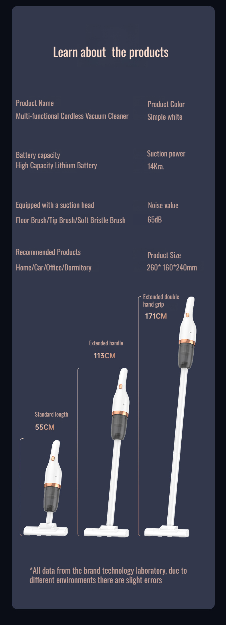 Home Portable Big Suction Handheld Rechargeable Wireless Vacuum Cleaner