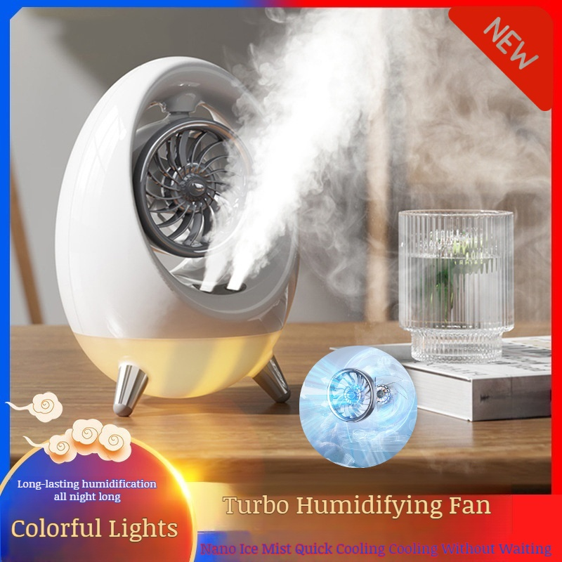 water-cooled air conditioning fan home outdoor portable small chiller usb charging dual spray fan