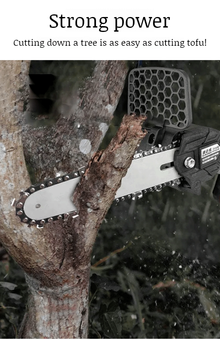 Outdoor portable lithium chaaw Rechargeable small single hand saw handheld Sharp cordless sawmill