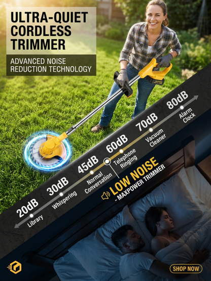 Garden Master 4-in-1 Cordless Trimmer | 48V Battery 🔋 Ultra-Lightweight ⚡ 600W Power 🌿 No Noise 🔇