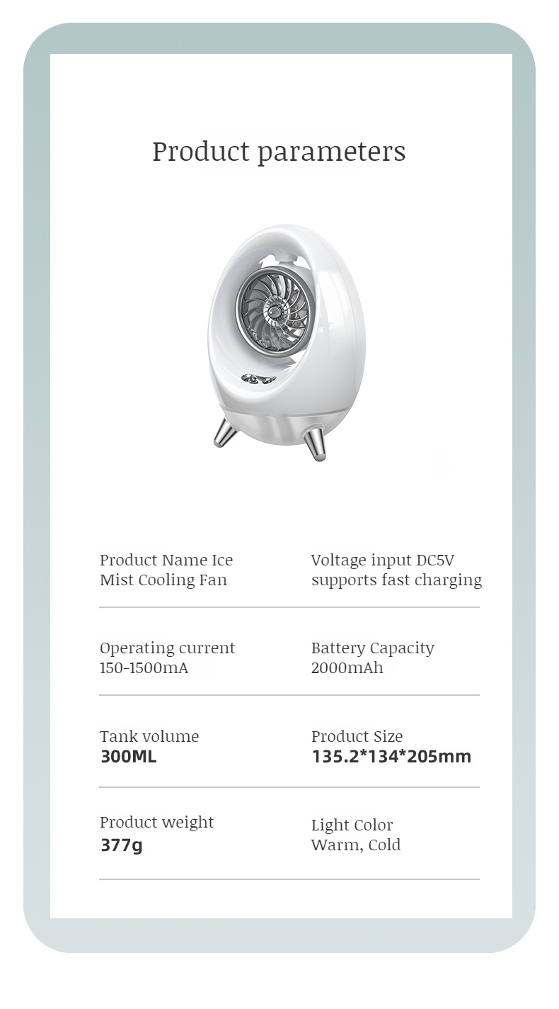 water-cooled air conditioning fan home outdoor portable small chiller usb charging dual spray fan