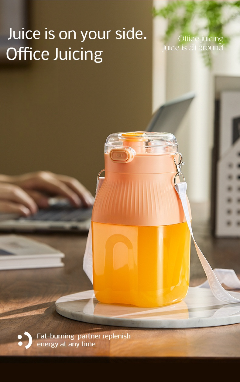 Healthy lifestyle with portable electric juicer