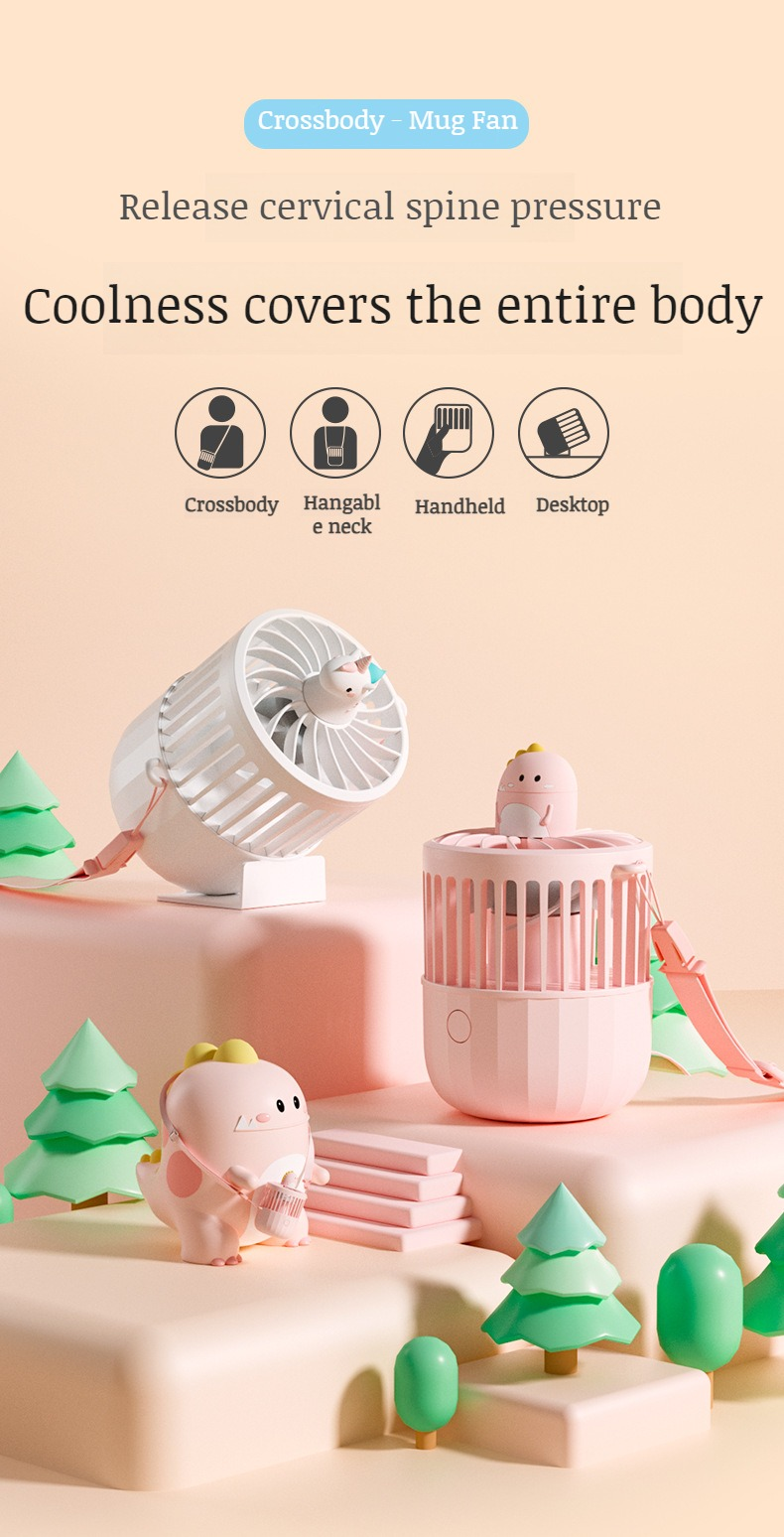 Slant Span small fan portable mini design for students