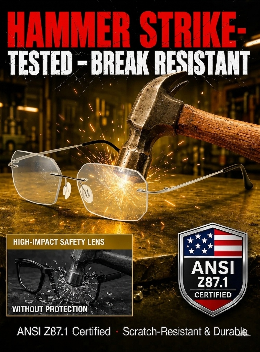 [No Prescription Needed] Ultra-Light Smart Auto-Focus Glasses | Clear Near to Far Vision | Blue Light Filter | Photochromic 👓✨