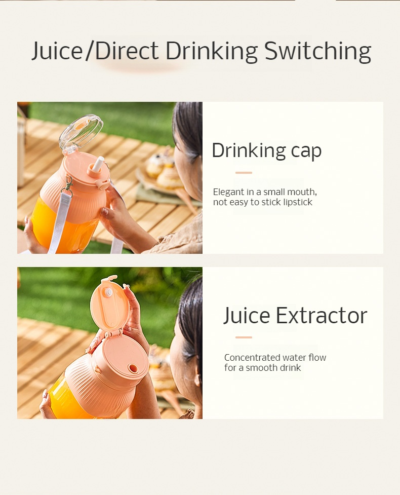 Easy-to-clean portable juicer cup