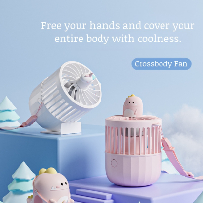 Slant span small fan Student portable mini small fan Usb rechargeable mute mini portable fan