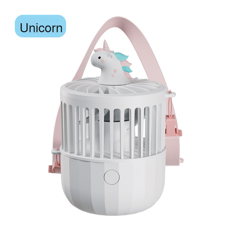 Slant span small fan Student portable mini small fan Usb rechargeable mute mini portable fan