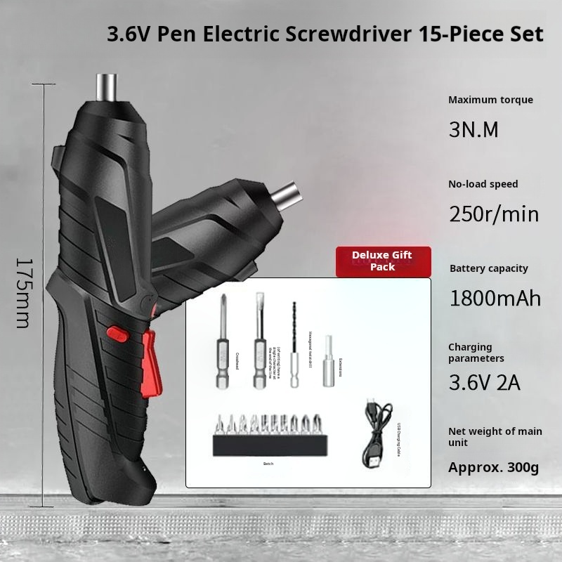 Small household rechargeable mini long range automatic electric screwdriver