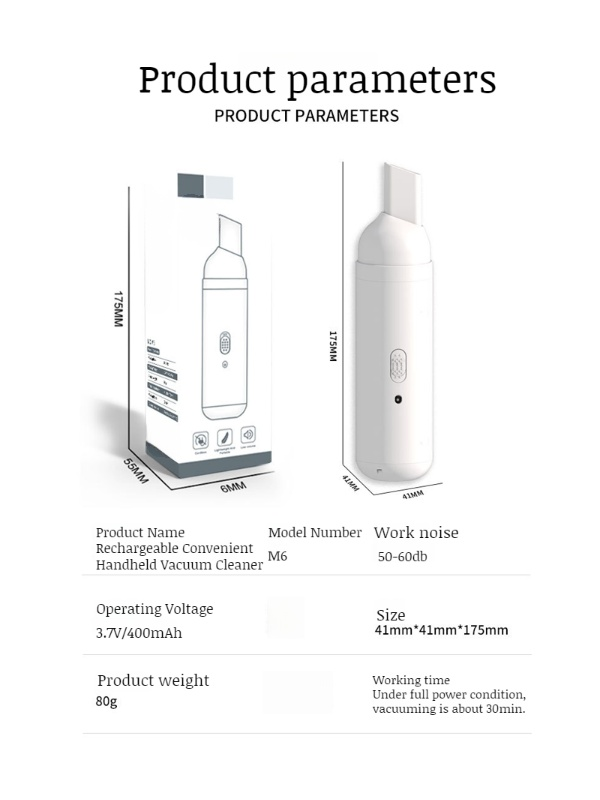 Handheld High Power Portable Car Cordless Vacuum Cleaner Wet Dry Vacuum Cleaner