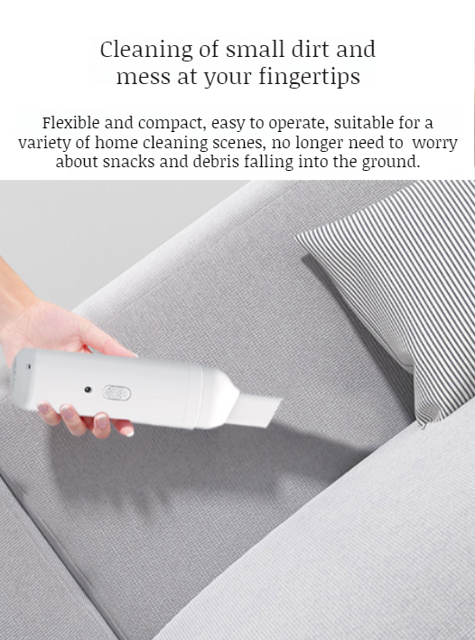 Rechargeable handheld vacuum for cars