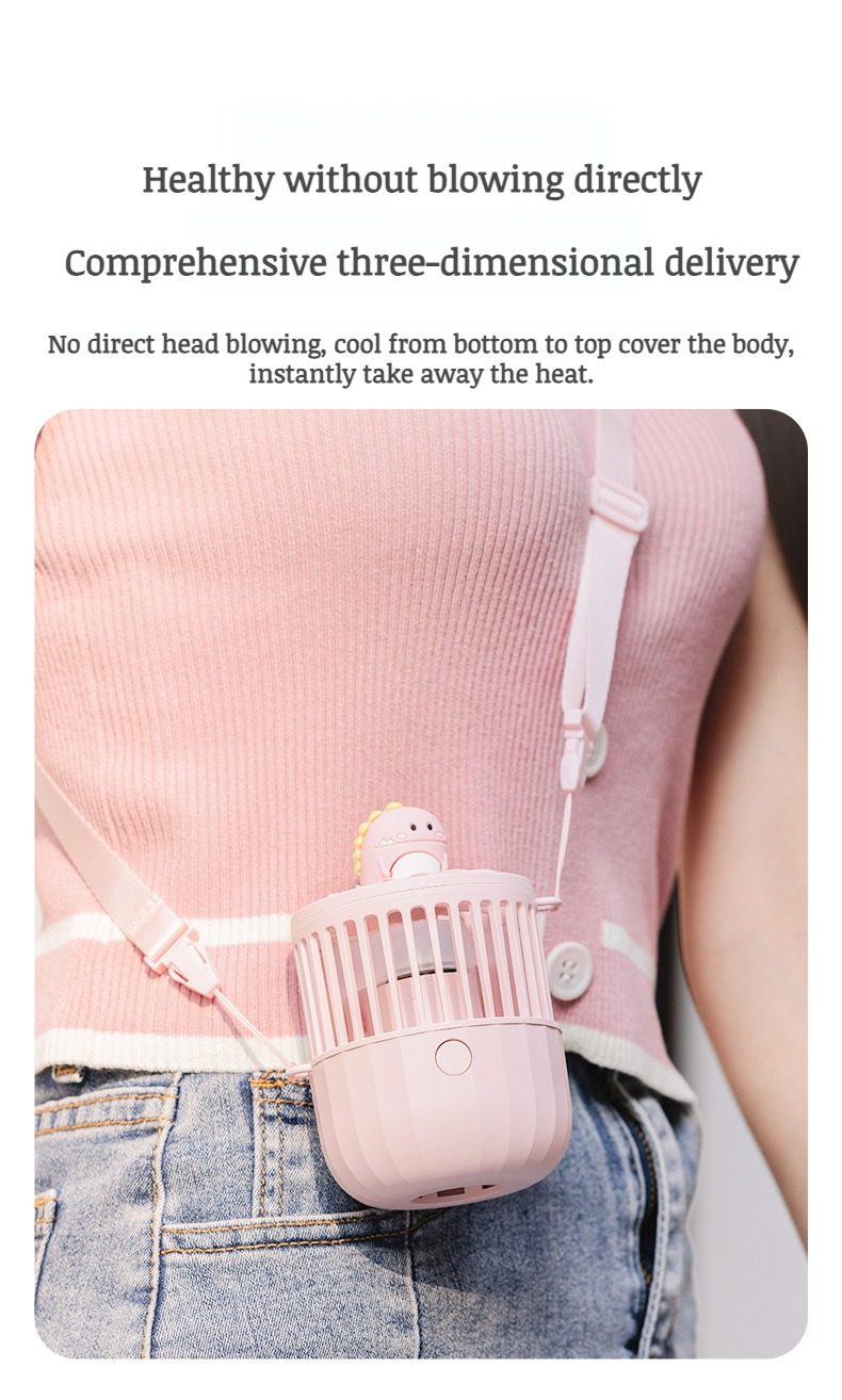 USB rechargeable mini fan with silent operation