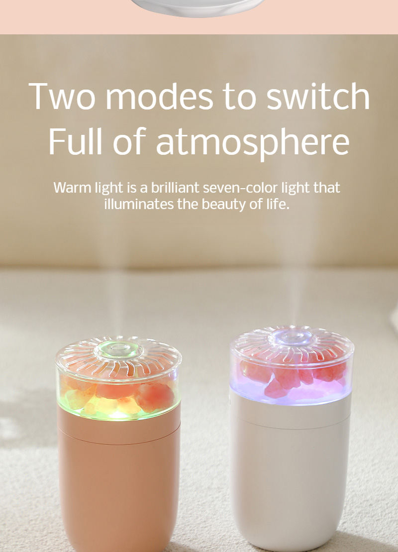 Modern car accessory humidifier with wireless charging capability