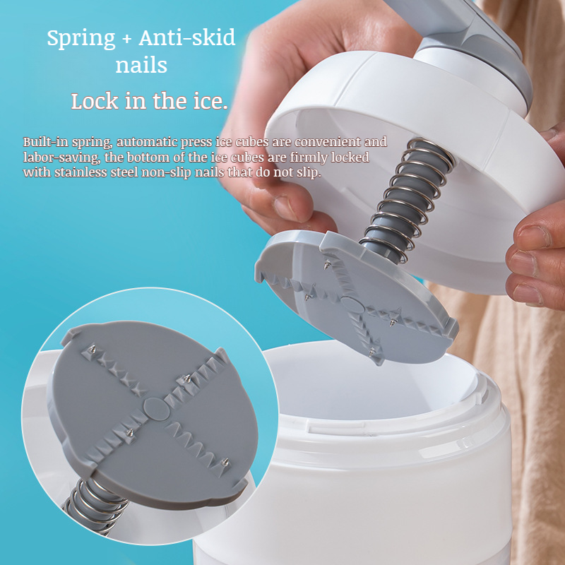 Home Shaved Ice Machine Ice Box Home Home Sealed Ice Without Spilling NonSlip Foot Pads