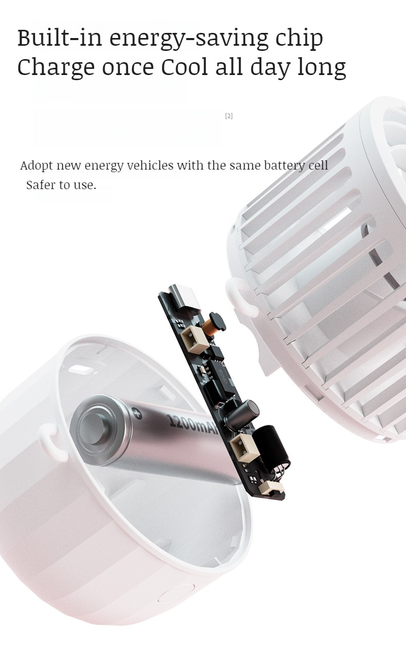 Slant span small fan Student portable mini small fan Usb rechargeable mute mini portable fan