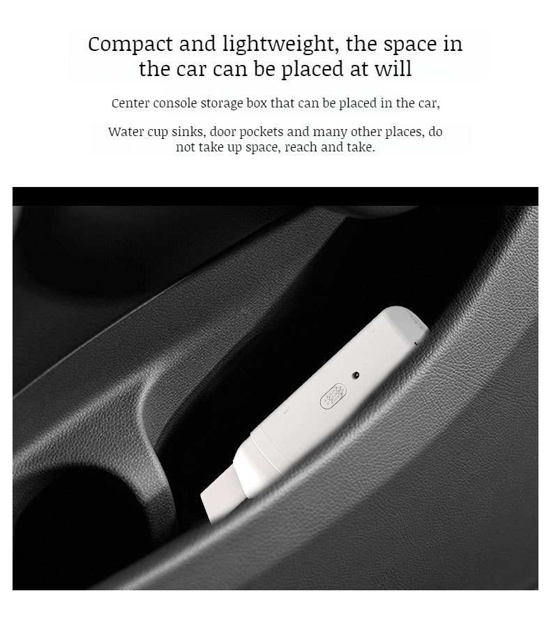 Cordless vacuum cleaner for car seats and floors