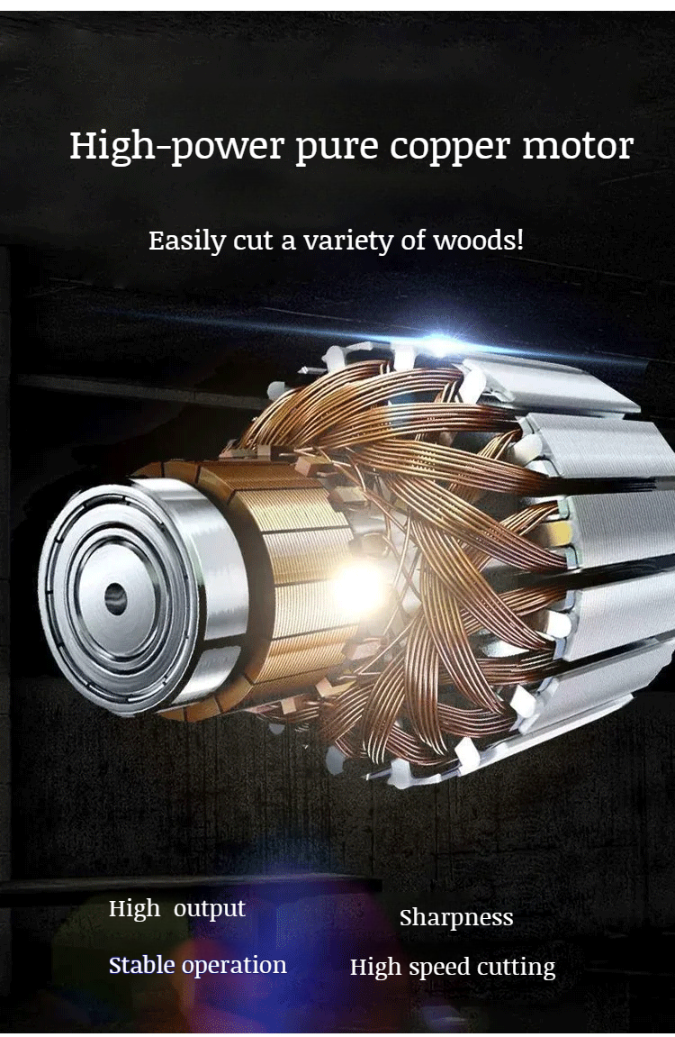 Outdoor portable lithium chaaw Rechargeable small single hand saw handheld Sharp cordless sawmill