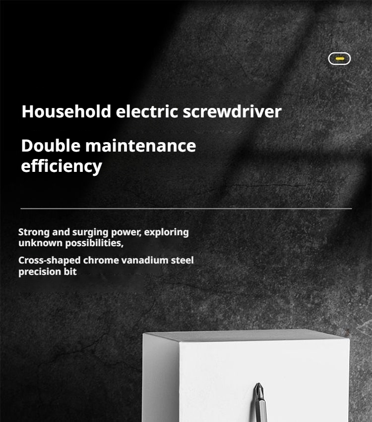 Mini rechargeable electric screwdriver for home use