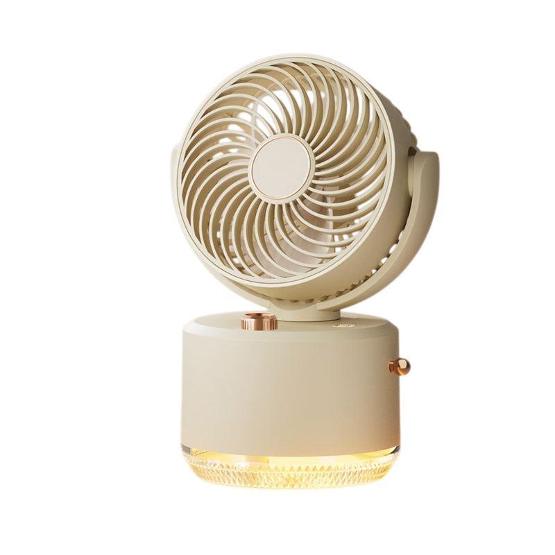 Portable rechargeable electric fan dormitory desktop mini fan long life desktop mute circulation fan