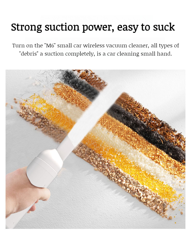 Lightweight cordless vacuum for vehicle interiors