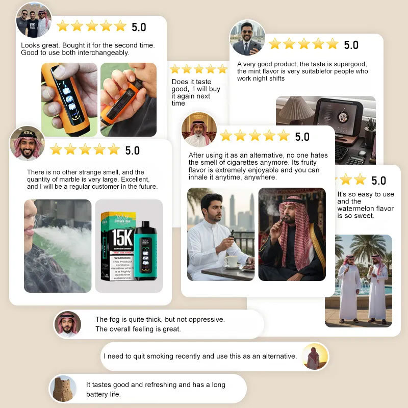 Al Fakher 15K mit einstellbarer Kühle Einweg-E-Zigarette 