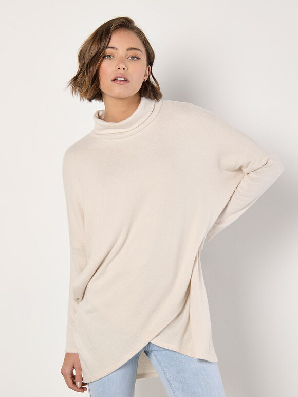 Soft Touch Wrap Tunic Top