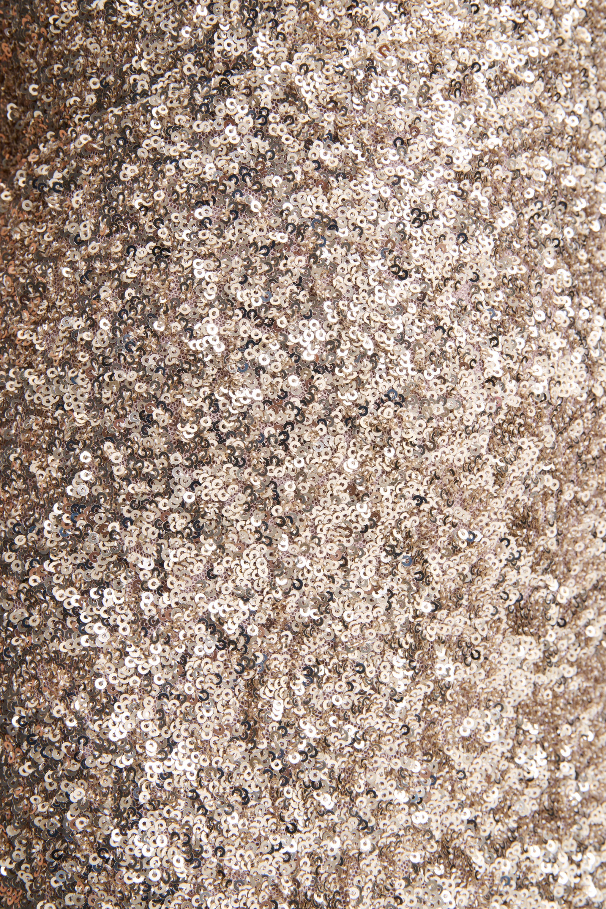 Gold Sequin Halter-Neck Maxi Dress