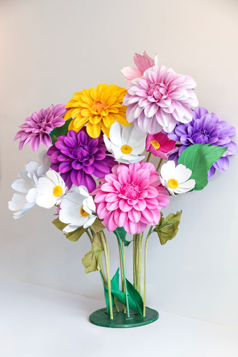 Rainbow Paper Bouquet Set