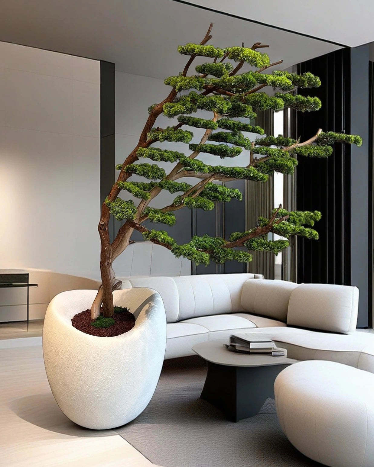 Artificial Bonsai Tree Sharamiki Wind 2