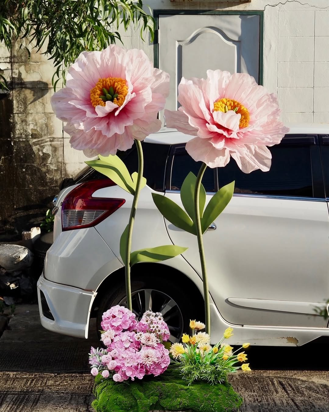 Giant Handmade Paper Art Focus Flower