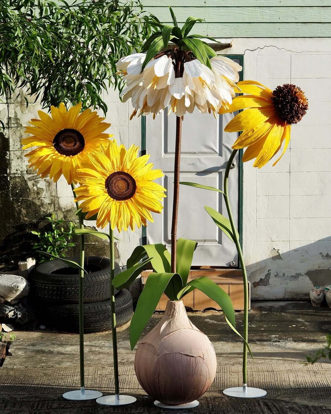 Giant Handmade Sunflower Art Flower Party Decoration
