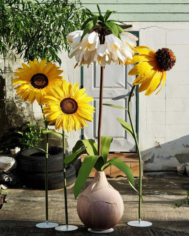 Giant Handmade Sunflower Art Flower Party Decoration