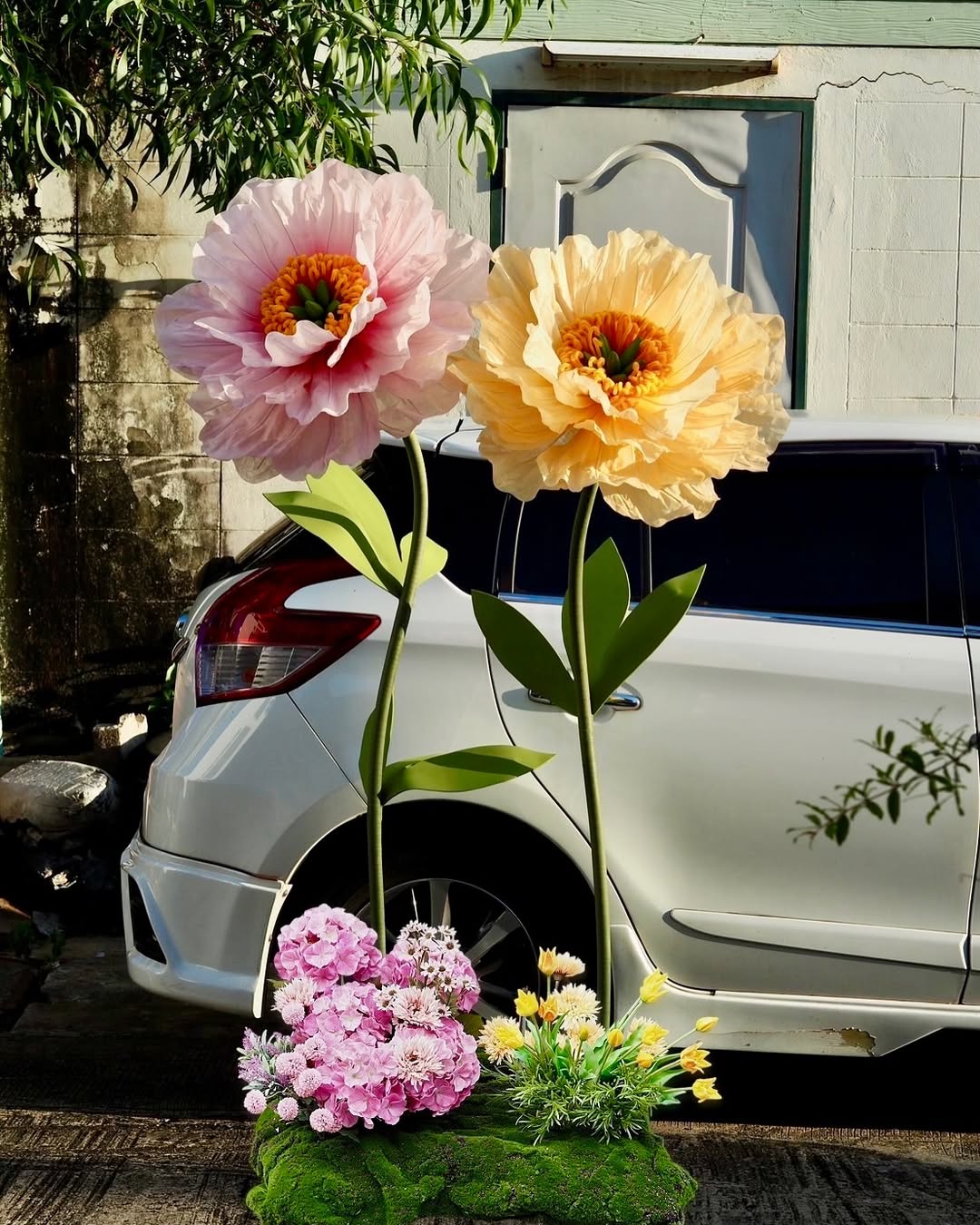 Giant Handmade Paper Art Focus Flower