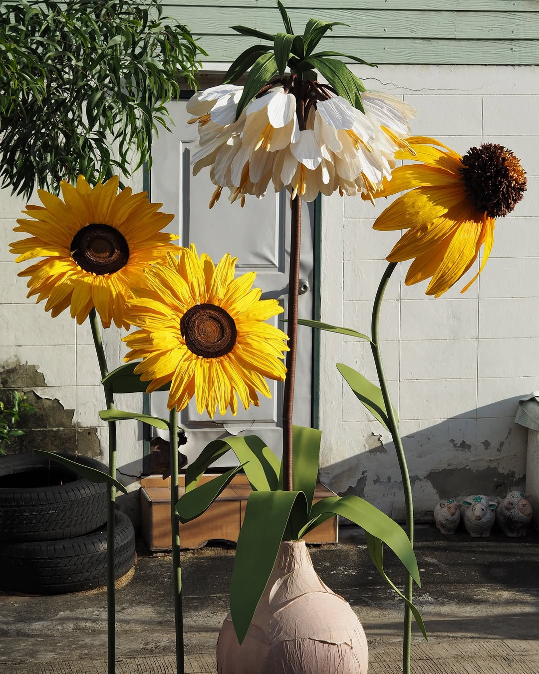 Giant Handmade Sunflower Art Flower Party Decoration