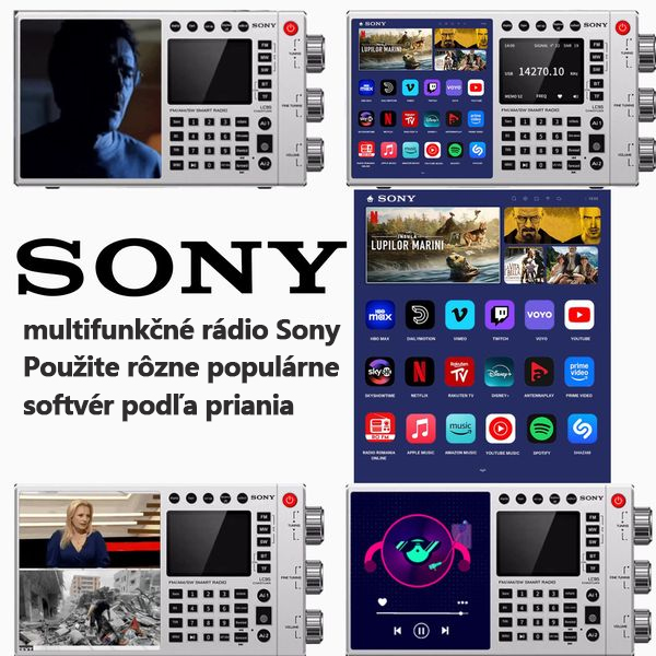 Nové all-in-one rádio od Sony (online filmy, online hudba, TV stanice, rádio)
