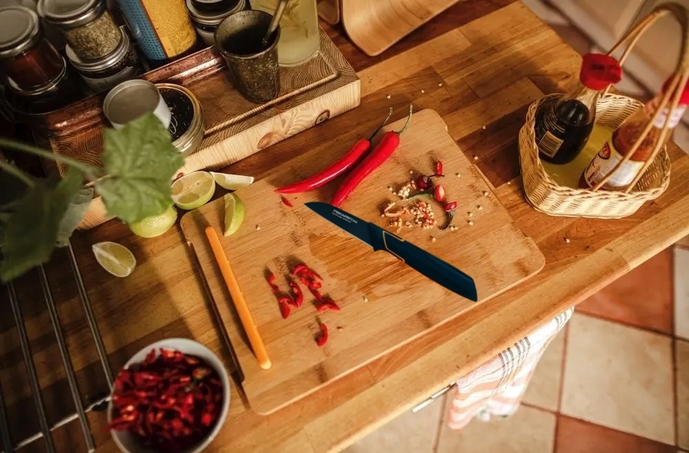 👩‍🍳 Zaljubi se u kuhanje｜FISKARS® limitirani set noževa (5-dijelni) s blokom i oštračem 💕